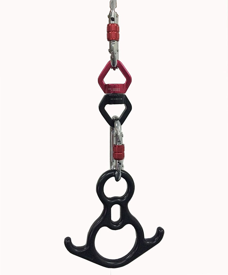 Dasking Aerial Silk Dance Hardware kit for Acrobatic Flying Dance Rescue 8 & Swivel & Carabiners Yoga Slings for Yoga Equipment - Image 2